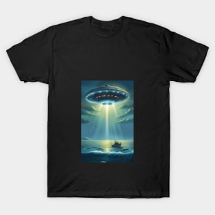 UFO Fisherman Abduction T-Shirt